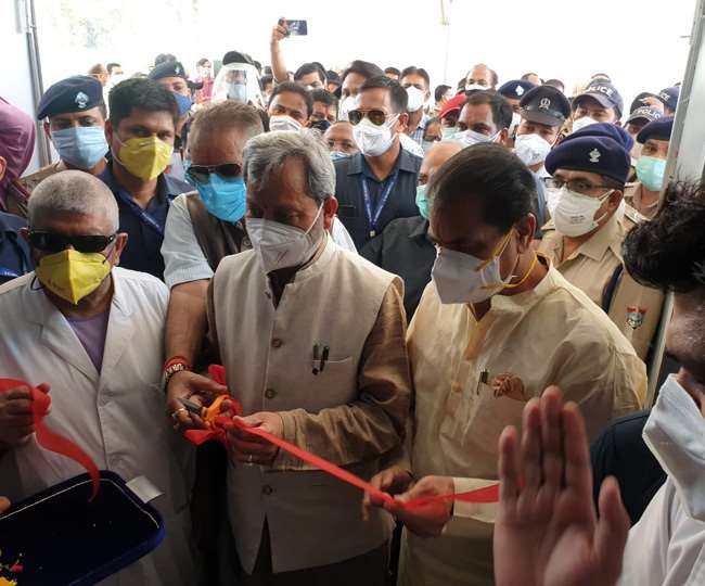 ऋषिकेश में 500 बेड के कोविड अस्पताल मुख्यमत्री तीरथ सिंह रावत ने किया लोकार्पण