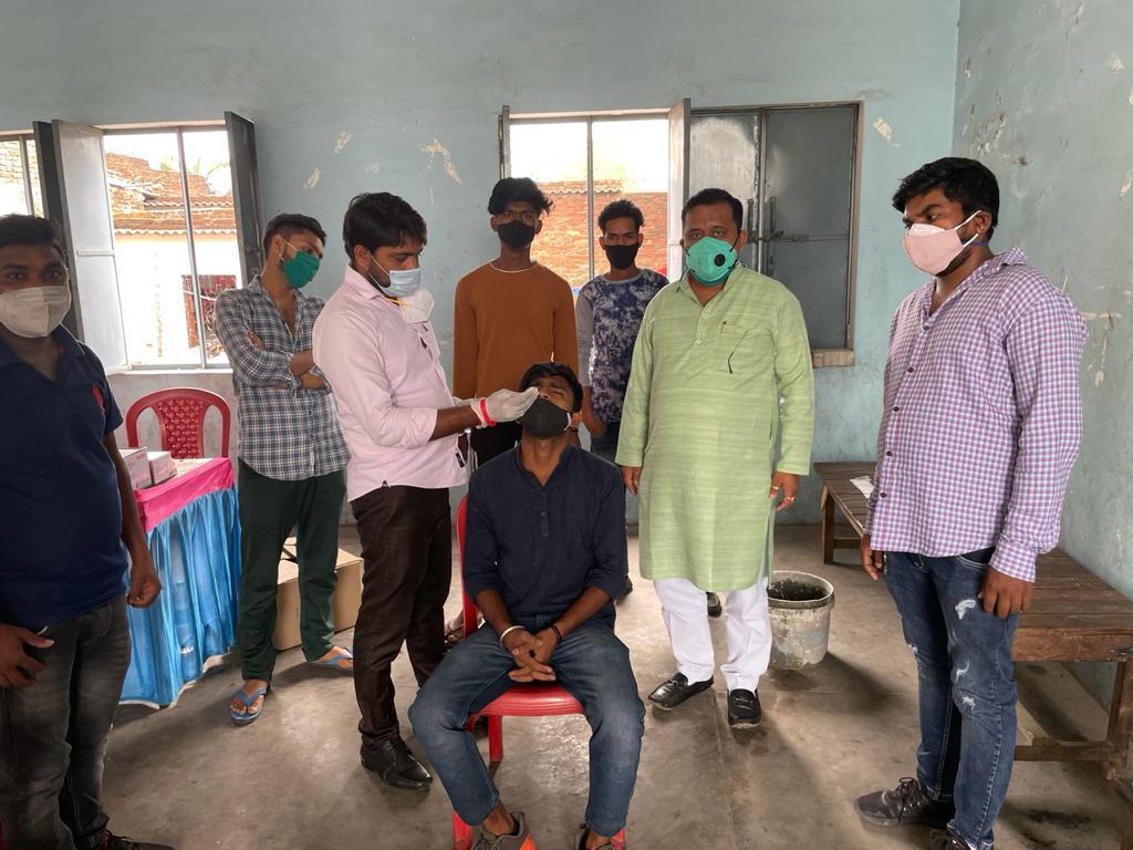 चुघ ने किया कोबिड टेस्ट कैम्प का शुभारंभ